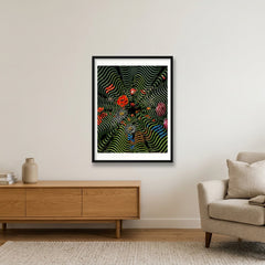 Flora Serpentine — 60×80cm, 24×31" Black Frame