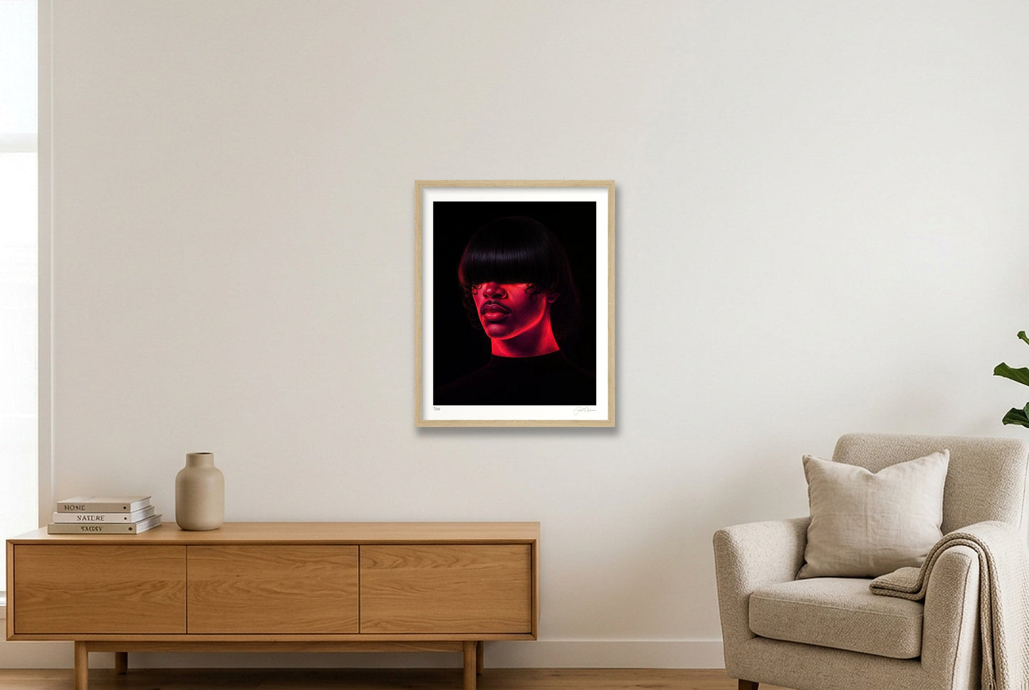 Bob — 40×50cm, 16×20" Oak Frame